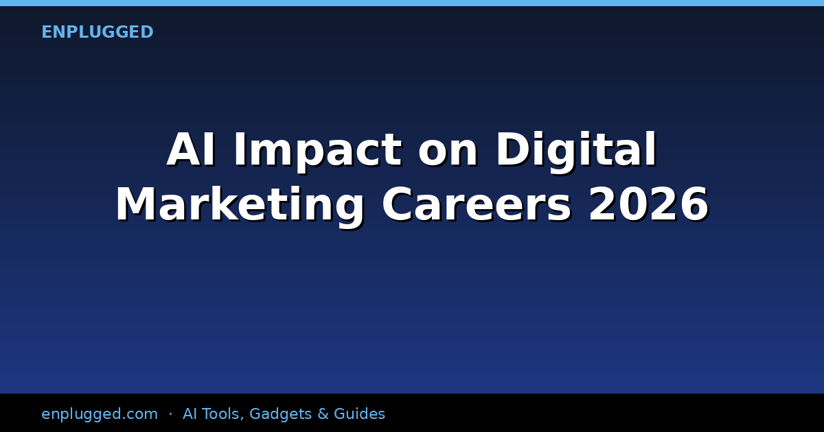 The AI Impact on Digital Marketing Careers: Evolving Roles and Essential Skills in 2026