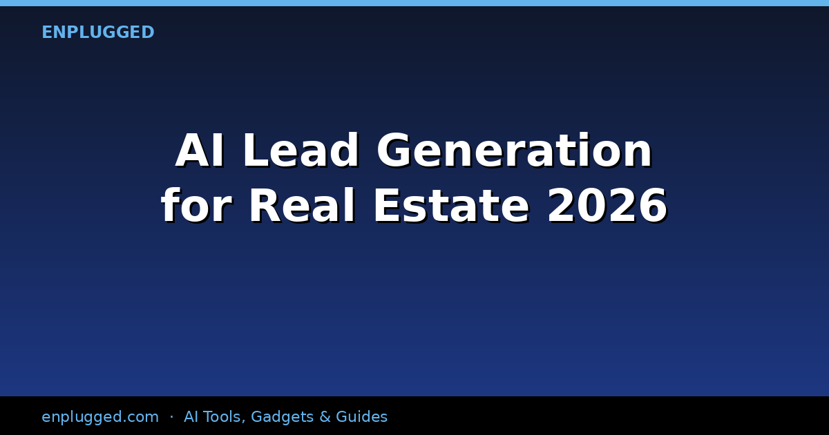 AI Lead Generation for Real Estate: Revolutionizing Client Acquisition in 2026