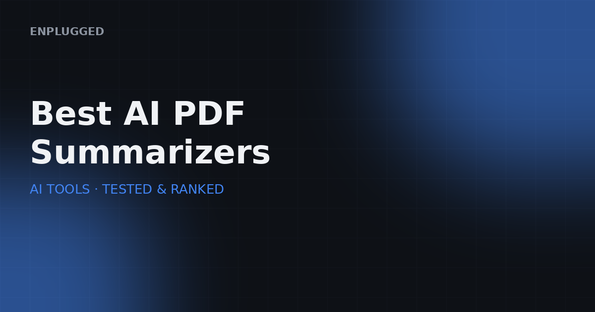 Comparison of the best AI PDF summarizer tools in 2026