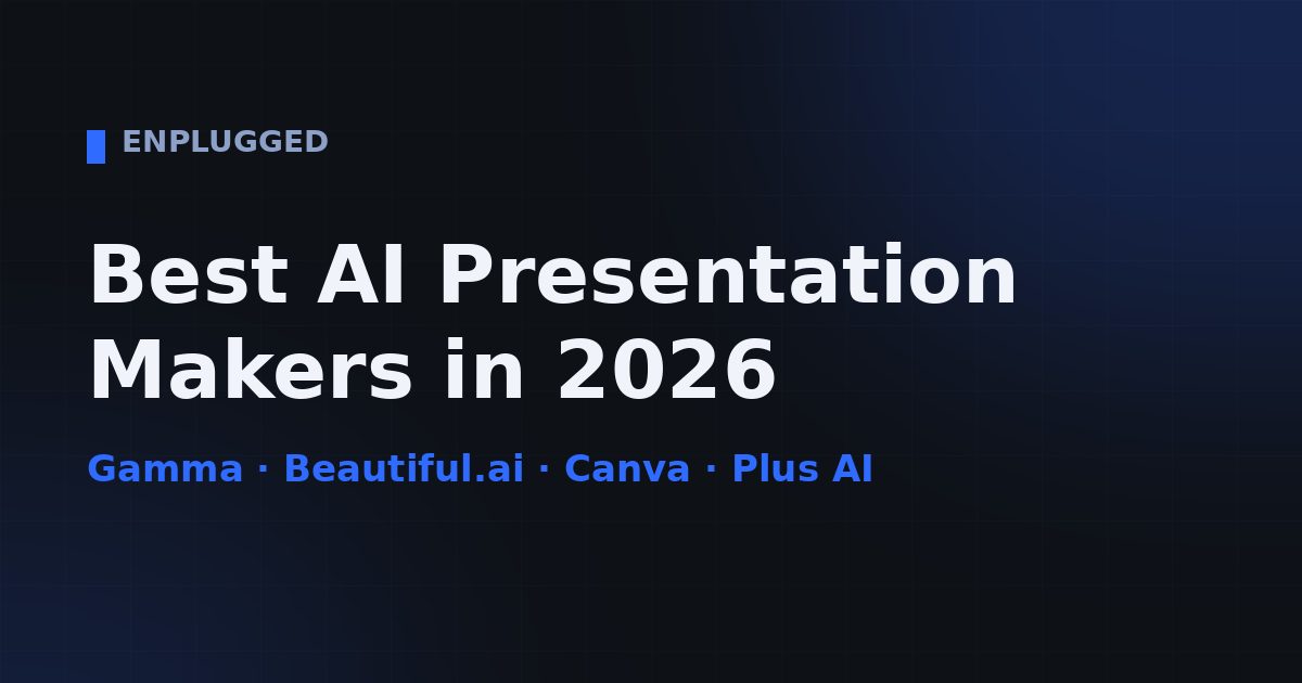 Best AI presentation makers compared in 2026