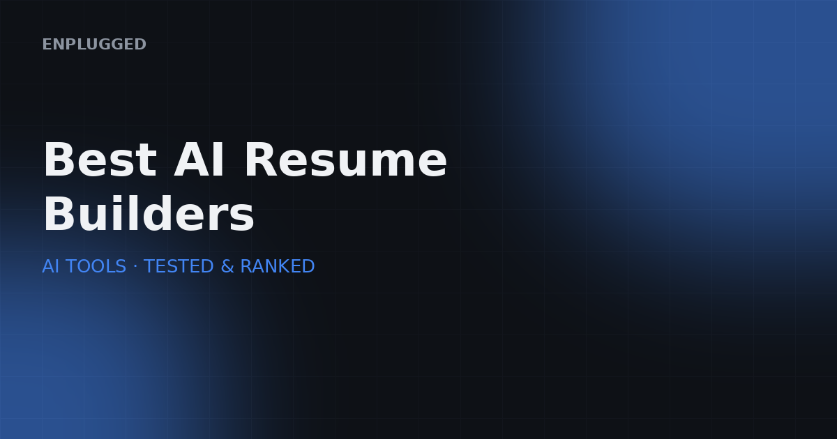 Comparison of the best AI resume builders in 2026
