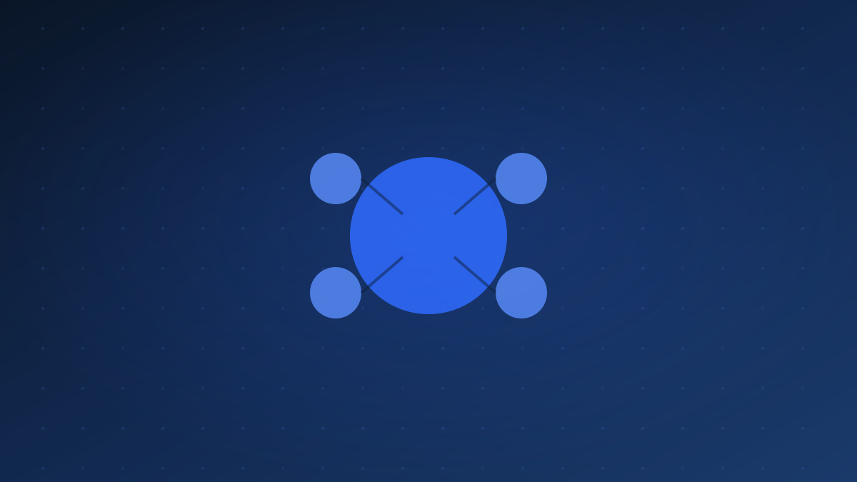 Abstract illustration of connected AI nodes and tool icons representing Best AI Tools for Bloggers in 2026