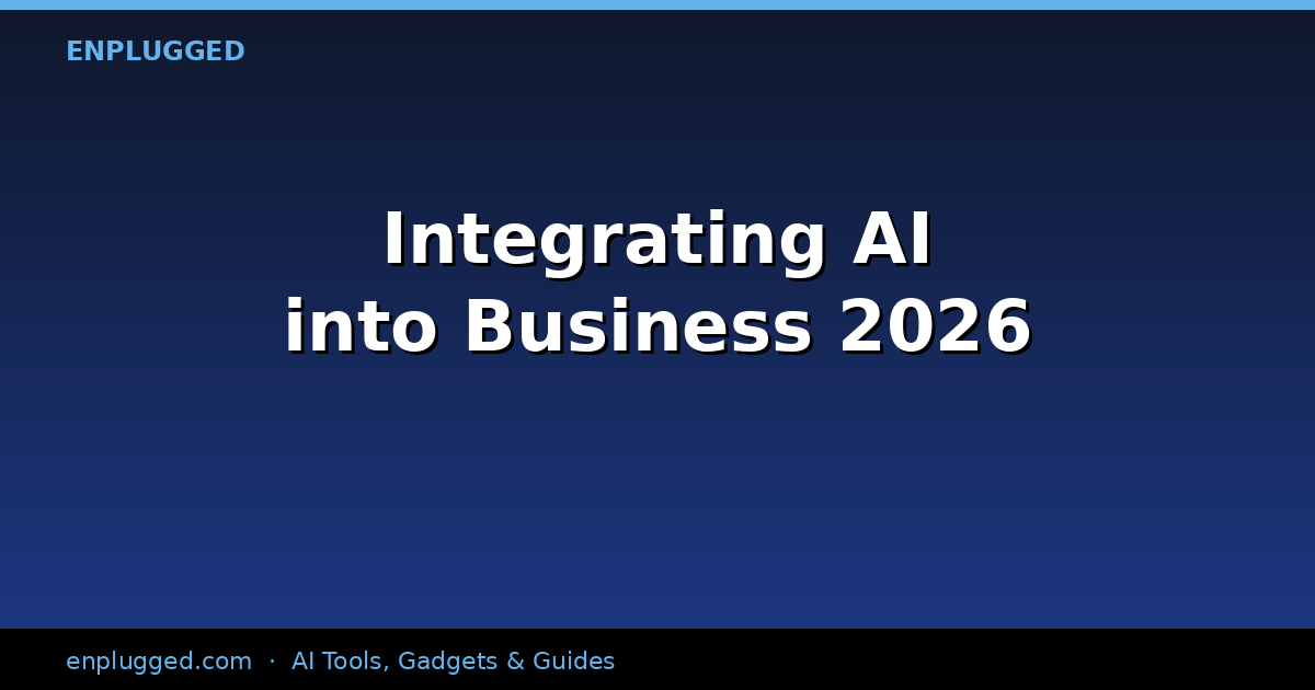 Integrating AI into Business: A Strategic Roadmap for 2026
