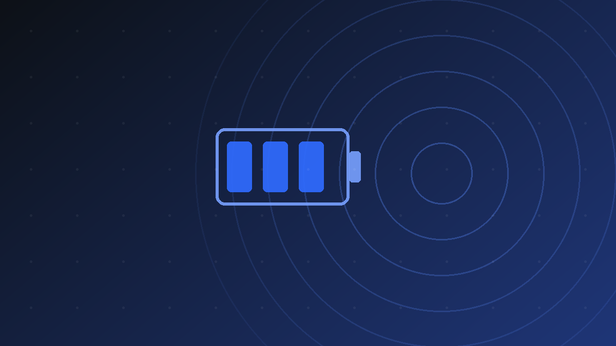 Abstract illustration of an iPhone battery with signal pulses representing the mediaserverd media background process