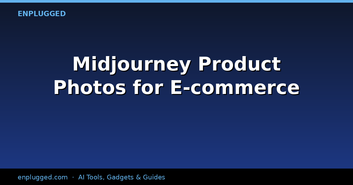Midjourney Product Photos: Revolutionizing E-commerce Visuals in 2026