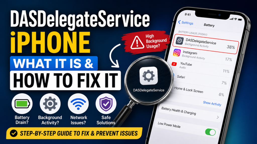 DASDelegateService iPhone: What It Is & How to Fix It Safely