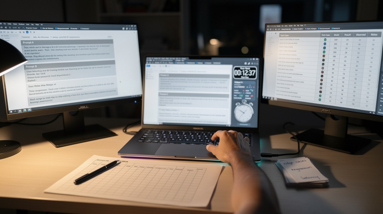 Prompt Testing Methodologies for Reliable AI